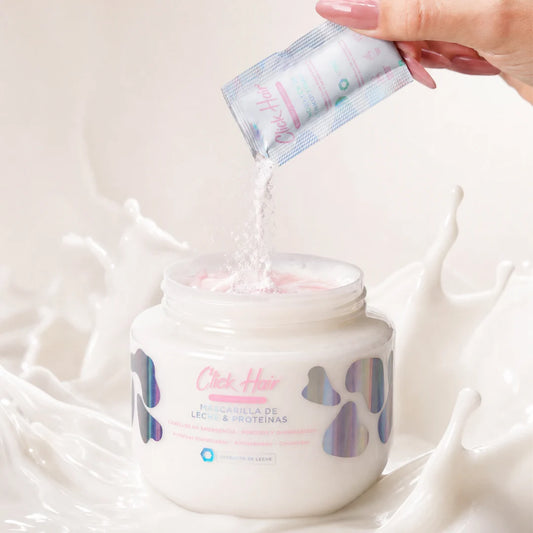 Mascarilla de Leche y Proteínas Línea Profesional Click Hair