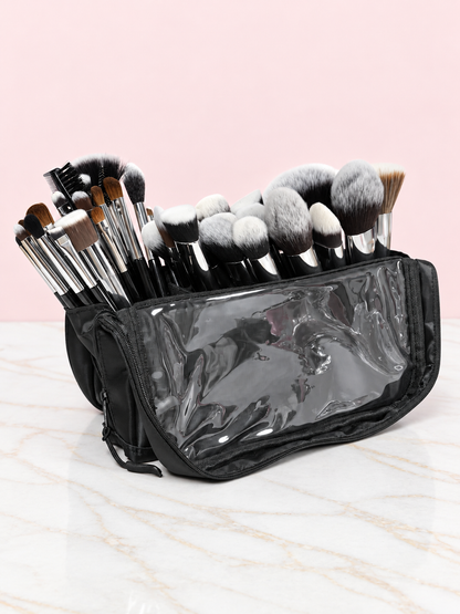 Kit Profesional Negro x 40 Brochas + Cosmetiquera Organizadora REF OH-26-094