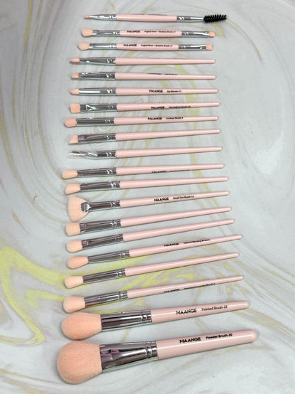 Kit de brochas Maange x 20 + Cosmetiquera