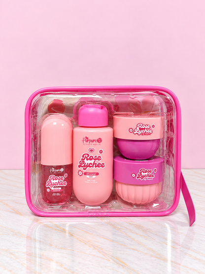 Kit Cartuchera Ref Rose Lychee Purpure