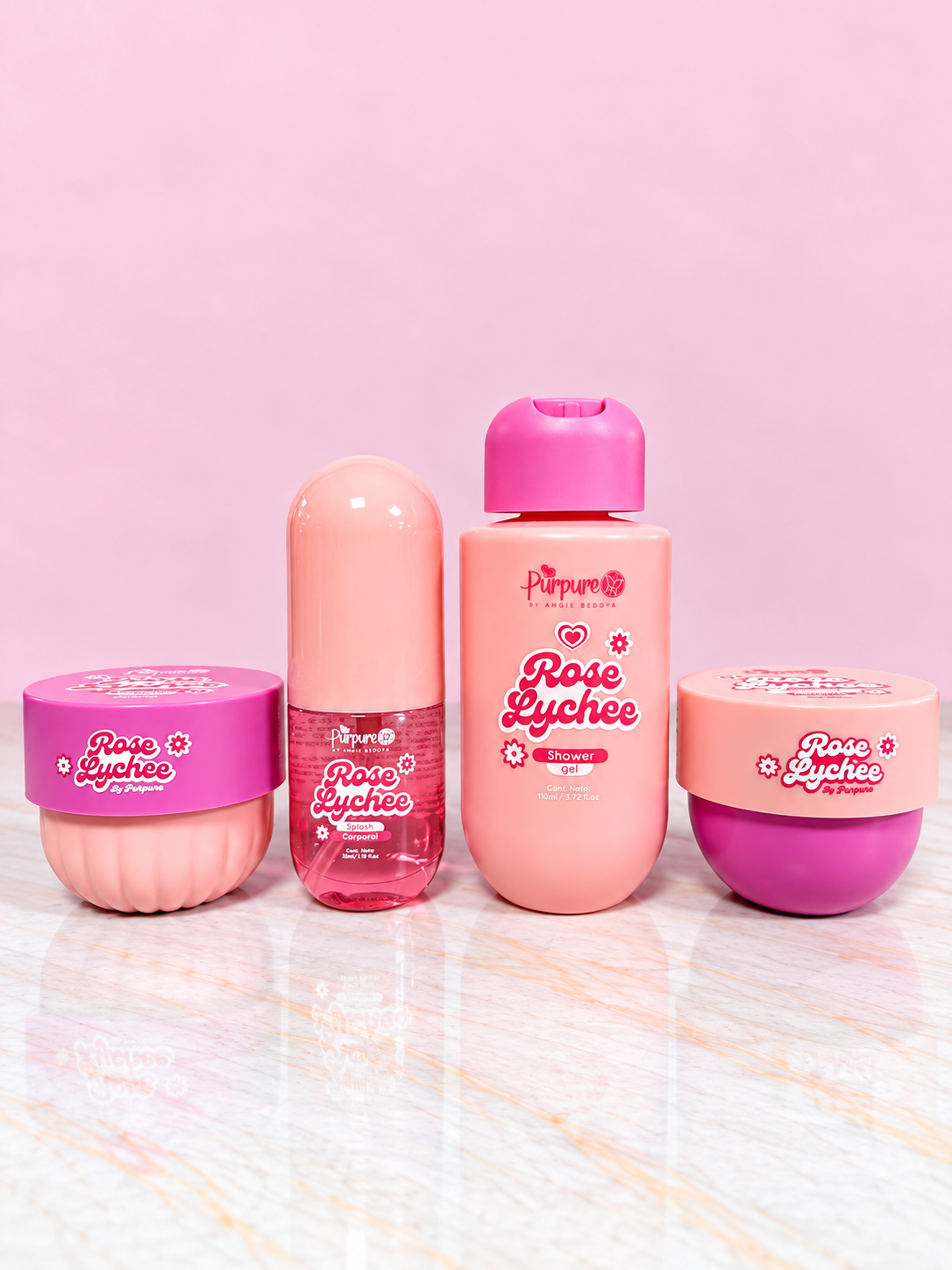 Kit Cartuchera Ref Rose Lychee Purpure