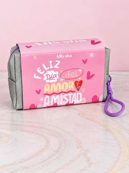 Kit Cosmetiquera + 7 productos amor y amistad Alissha