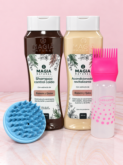 Kit Crecimiento Shampoo Romero y Quina + Acondicionador Romero y Quina Magia Natural