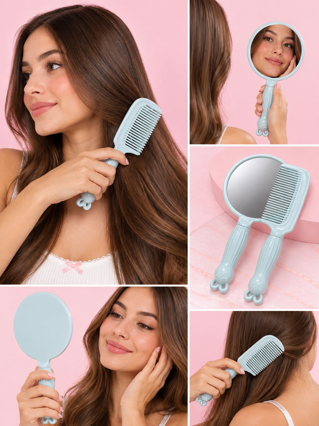 Kit Espejo de Mano + Peinilla
