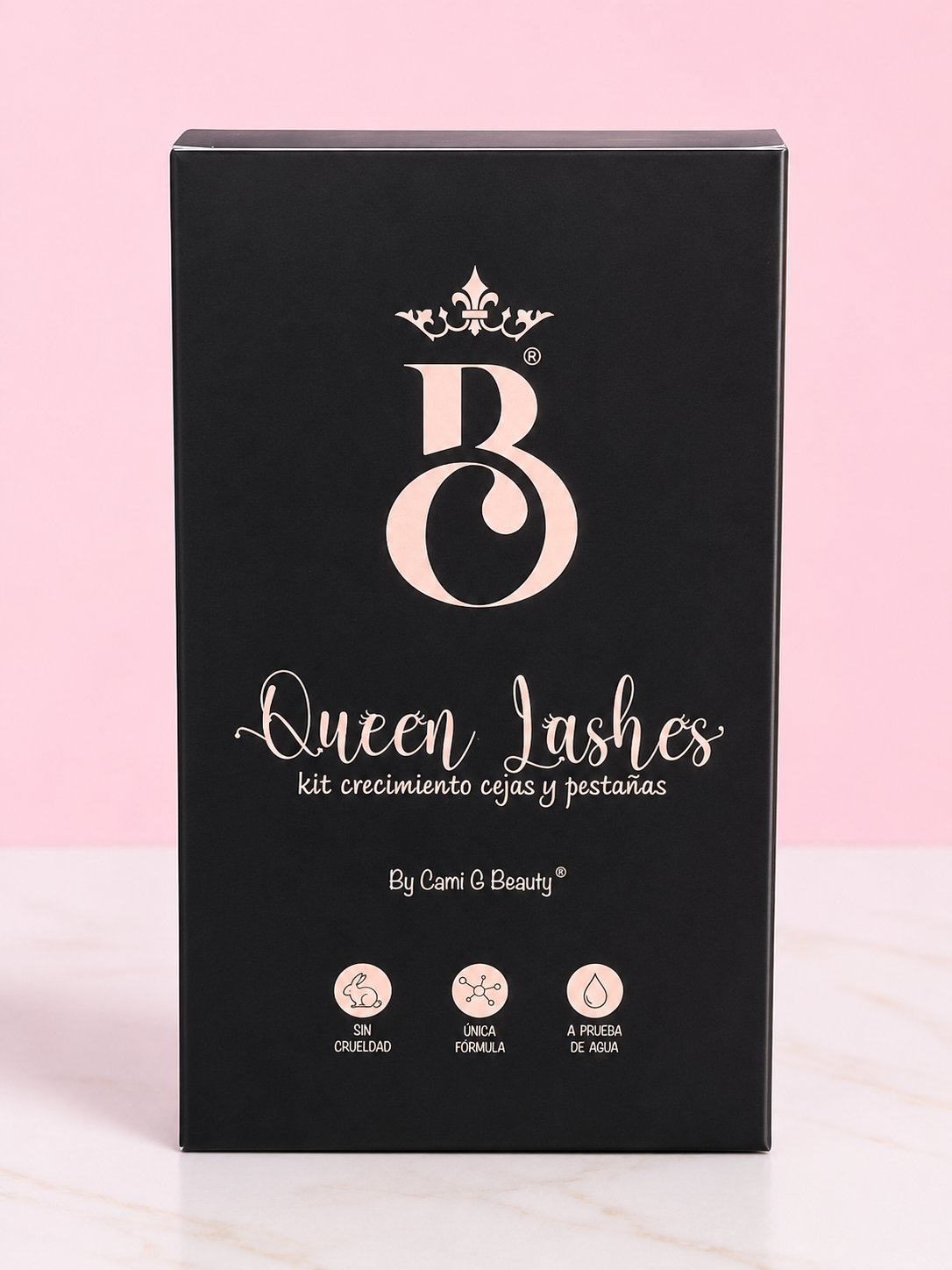 Kit Tratamiento de cejas y pestañas + Pestañina Queen Lashes By Cami G Beauty
