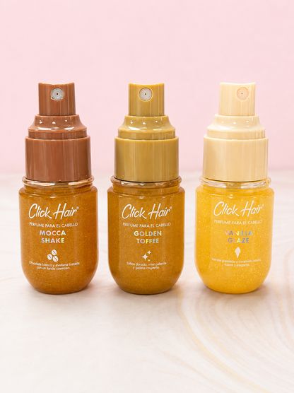 Kit perfumes minis CREAMY CAKE Mocca Shake, Vanilla Glaze, Golden Toffee) Click