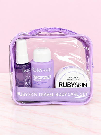 Kit de Cuidado Corporal Viajero MORADO REF OH-26-002 Rubyskin