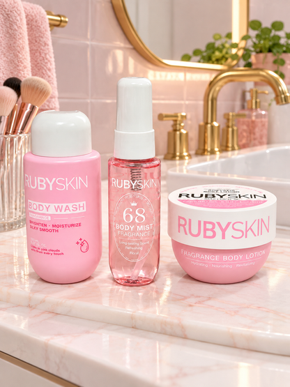 Kit de Cuidado Corporal Viajero ROSADO REF OH-26-003 Rubyskin