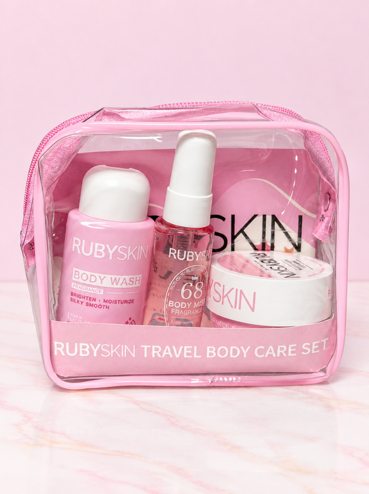 Kit de Cuidado Corporal Viajero ROSADO REF OH-26-003 Rubyskin