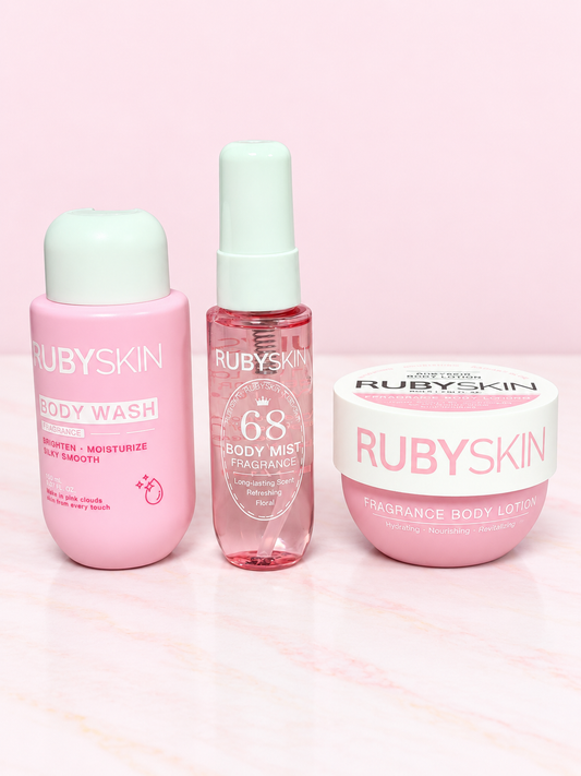 Kit de Cuidado Corporal Viajero ROSADO REF OH-26-003 Rubyskin
