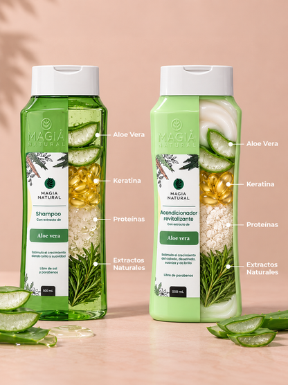 Kit de Hidratación Shampoo Aloe + Acondicionador Aloe Magia Natural