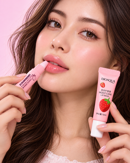 Kit de Labios Lip Mask + Hidratante de FRESA Bioaqua
