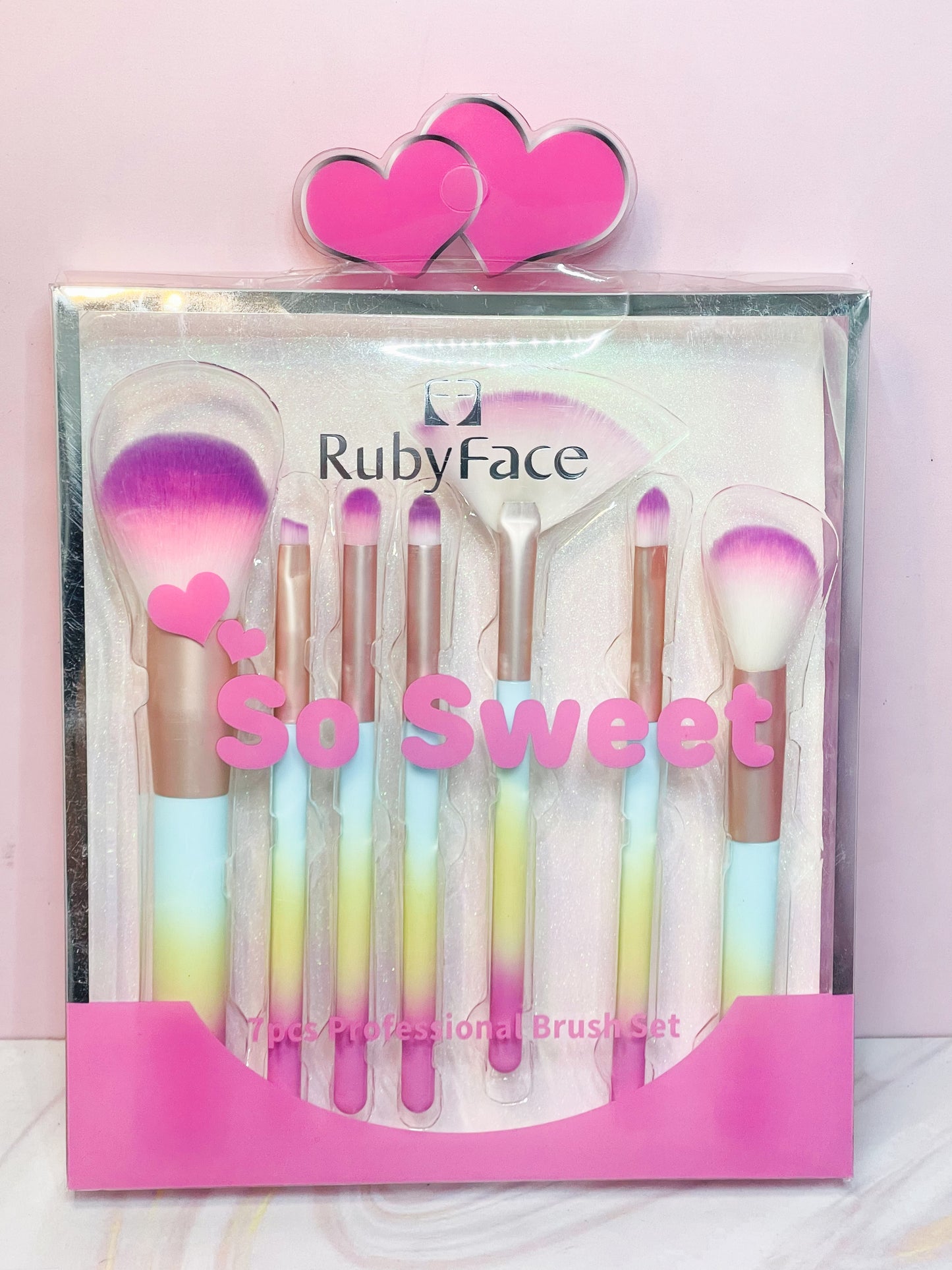 Kit de brochas arcoíris So Sweet Ruby Face