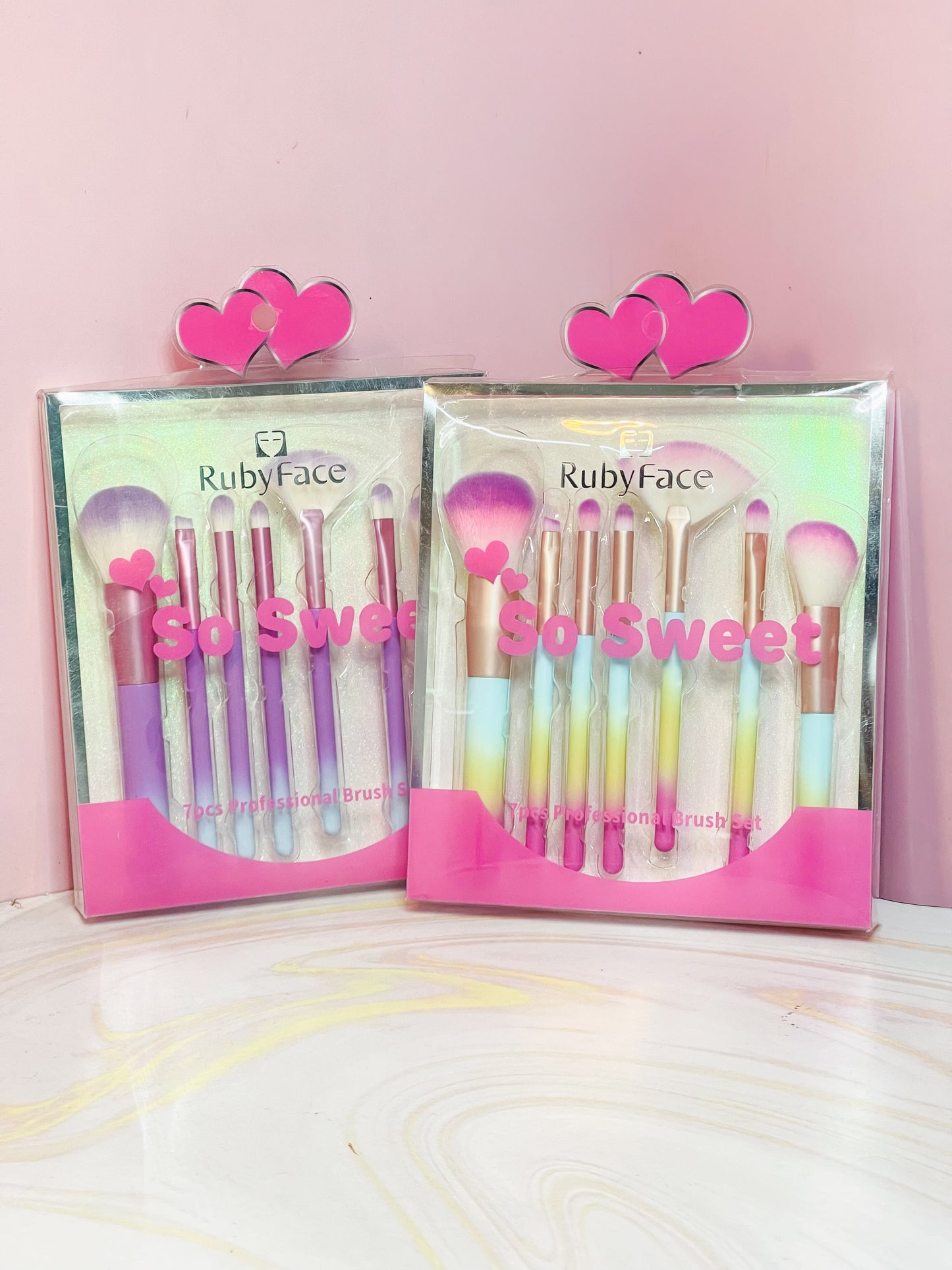 Kit de brochas arcoíris So Sweet Ruby Face
