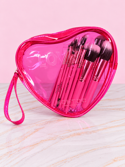 Kit de brochas corazón x15 Ref LP607 Montoc