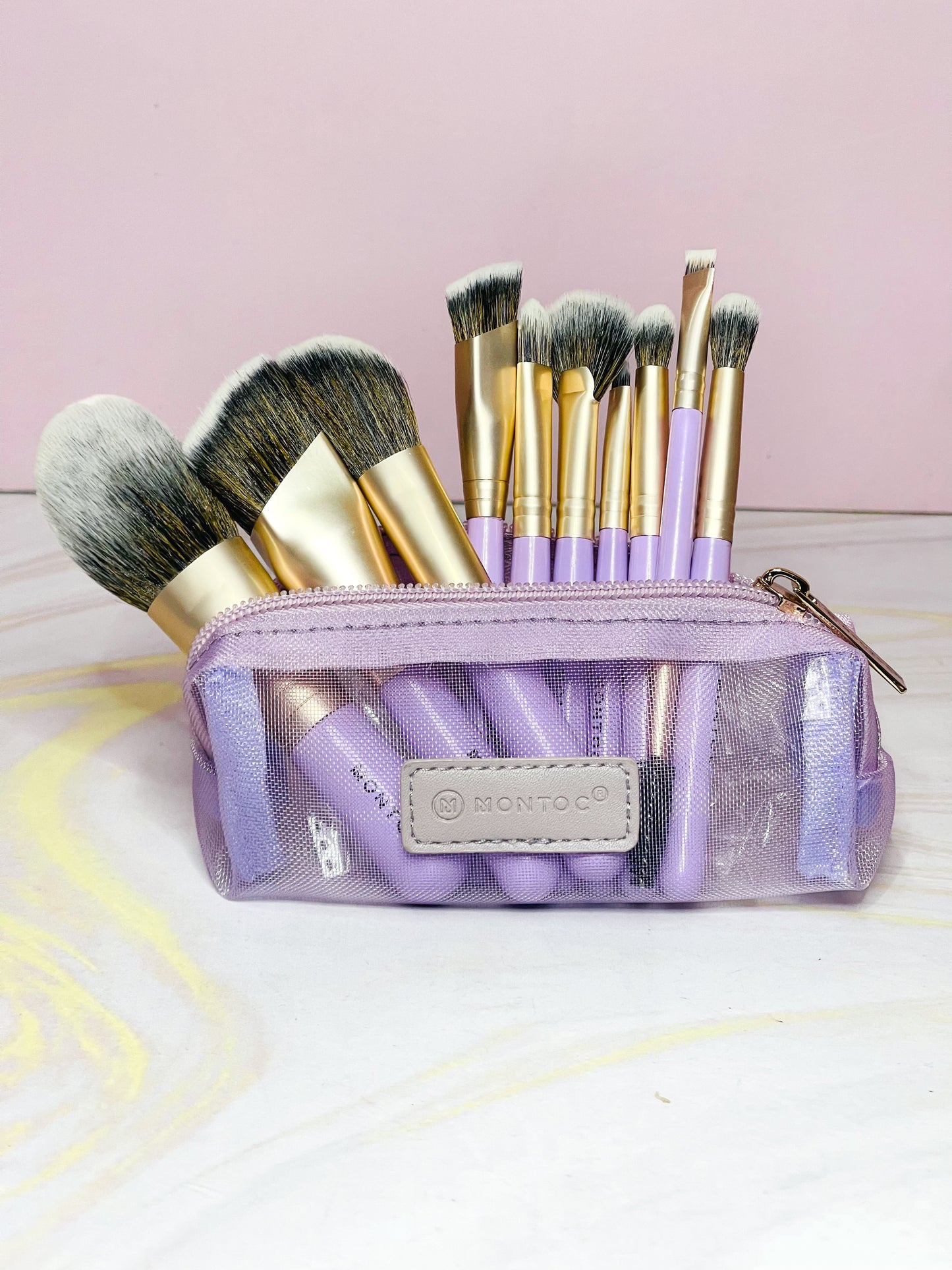 Kit de brochas viajero Ref 662 Purple Sol Montoc