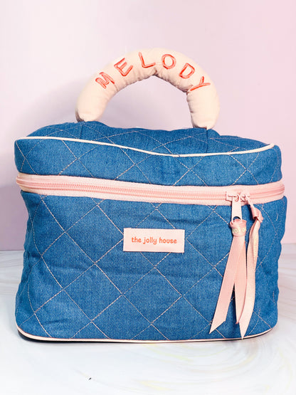 Kit de cosmetiqueras azules x3 The Jolly House