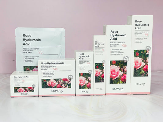 Kit de rosas y ácido hialurónico (7 PRODUCTOS) Bioaqua