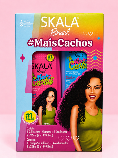 Kit shampoo + acondicionador MAIS CACHOS Skala