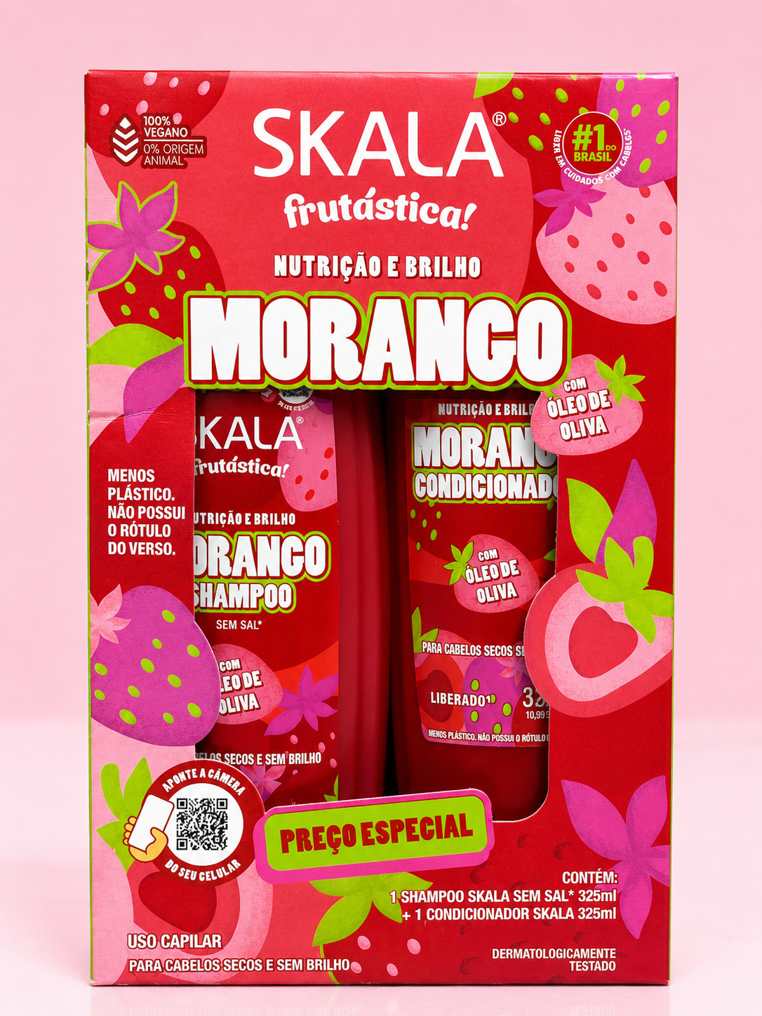 Kit shampoo + acondicionador MORANGO Skala