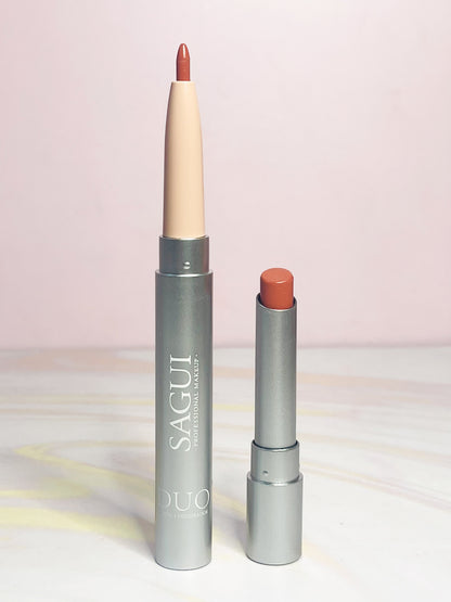 Labial en barra + delineador de labios Ref 645 Sagui
