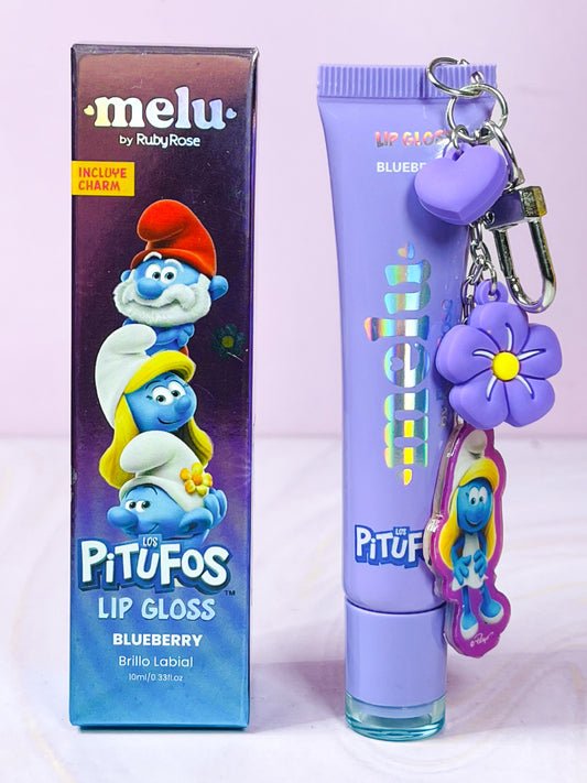 Lip Gloss Colapsible Pitufos Ruby Rose