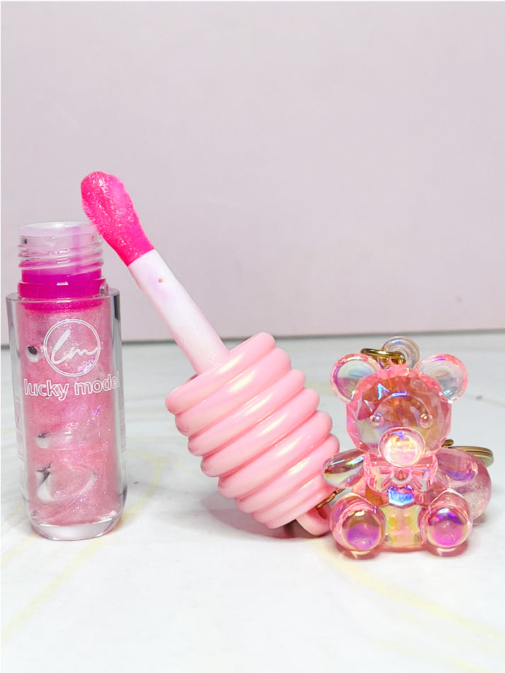 Lip Gloss con llavero de OSO Ref ML8179 Lucky Model