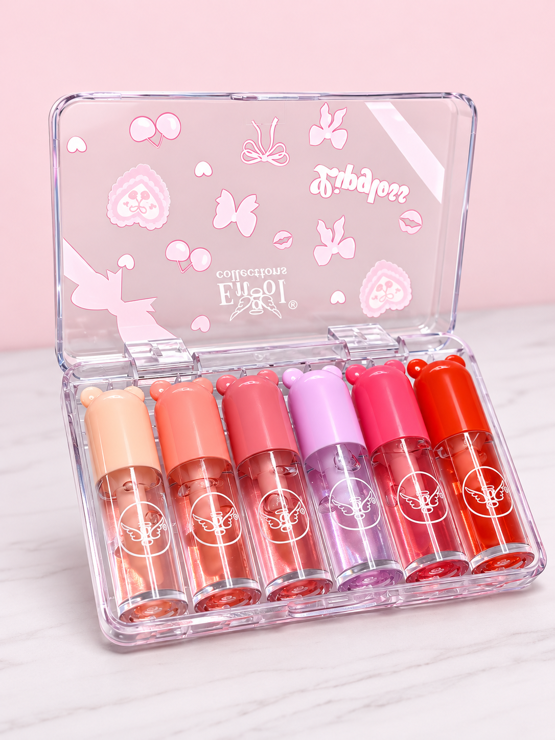 Lip Gloss Moñito en Cajita x6 Engol