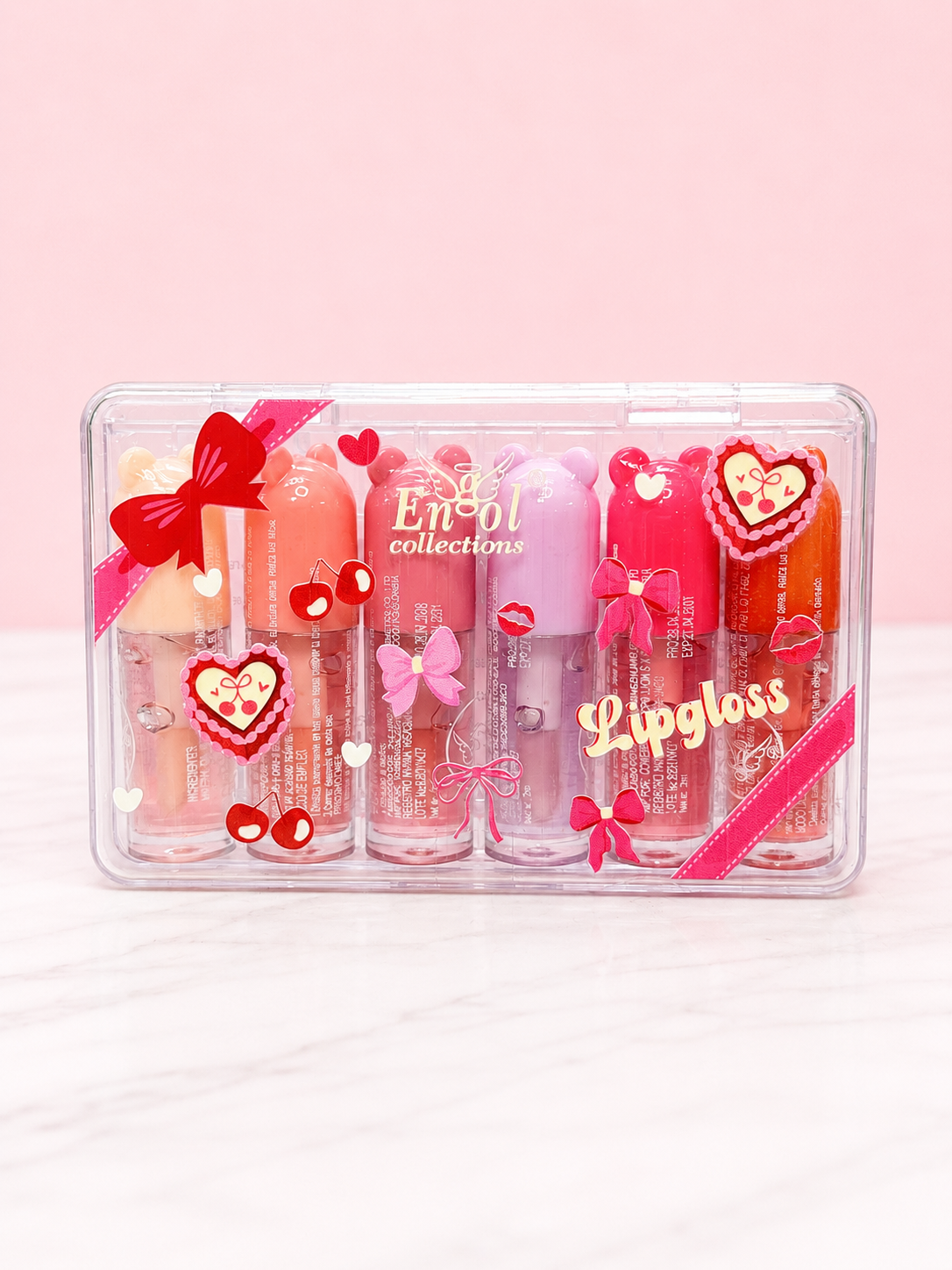 Lip Gloss Moñito en Cajita x6 Engol