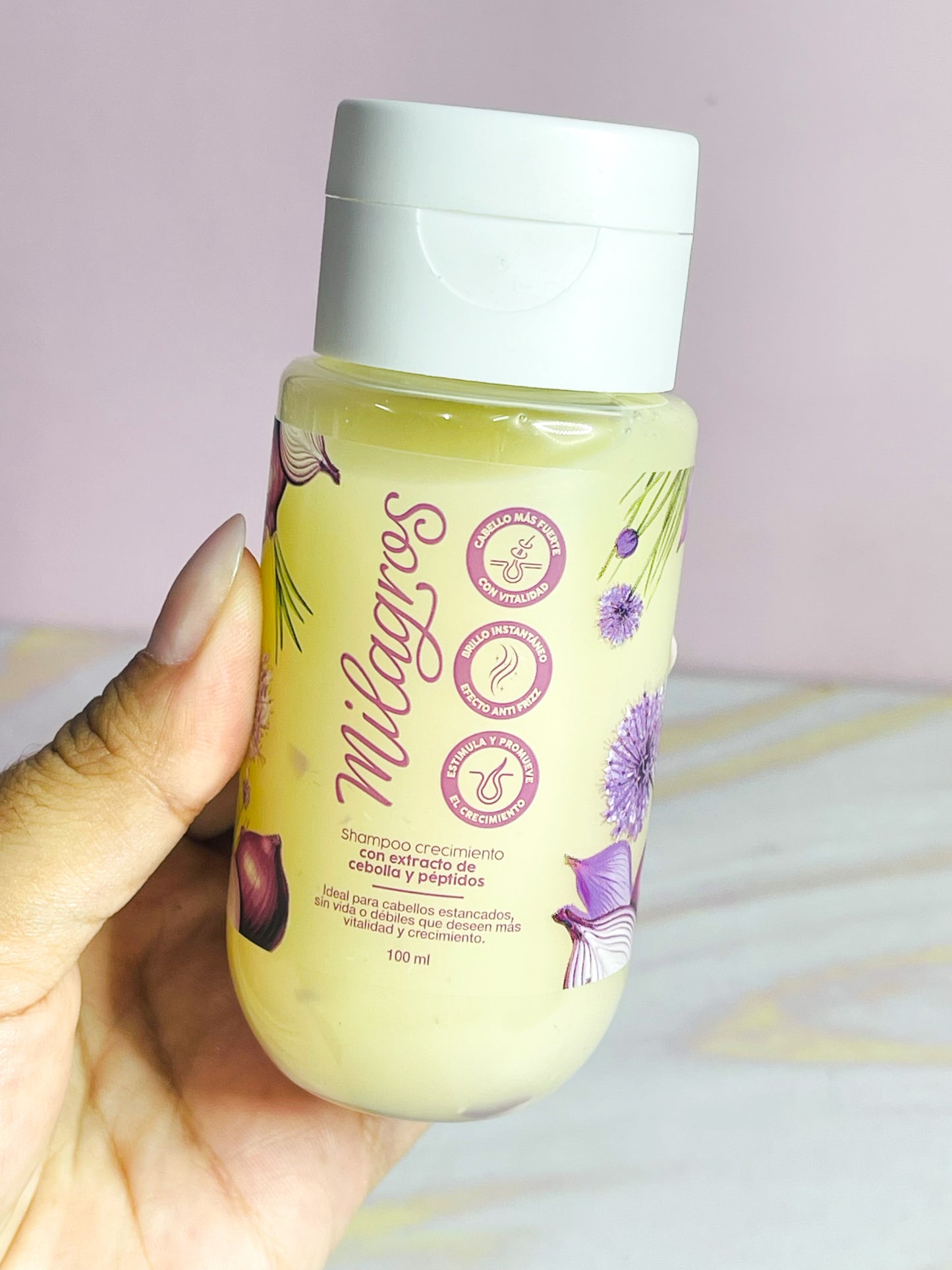 MINI Shampoo de cebolla tamaño viajero Milagros