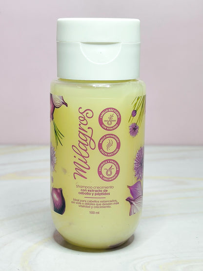 MINI Shampoo de cebolla tamaño viajero Milagros