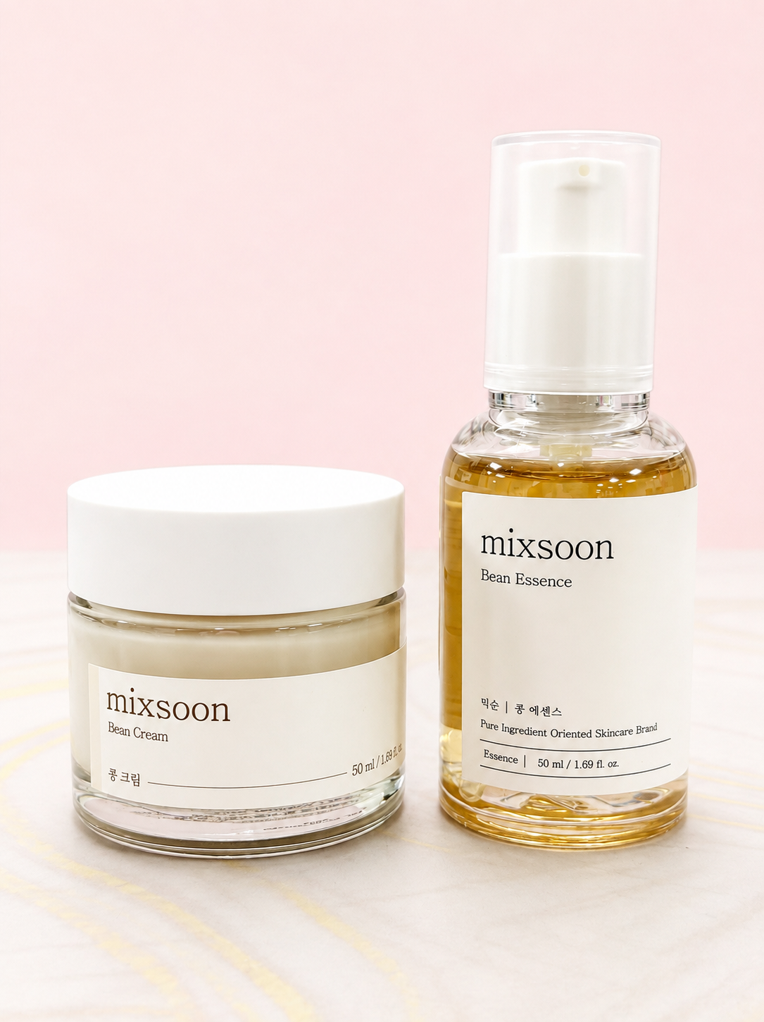 Bean Glass Skin Duo (Bean Essence + Bean Cream) Mixsoon