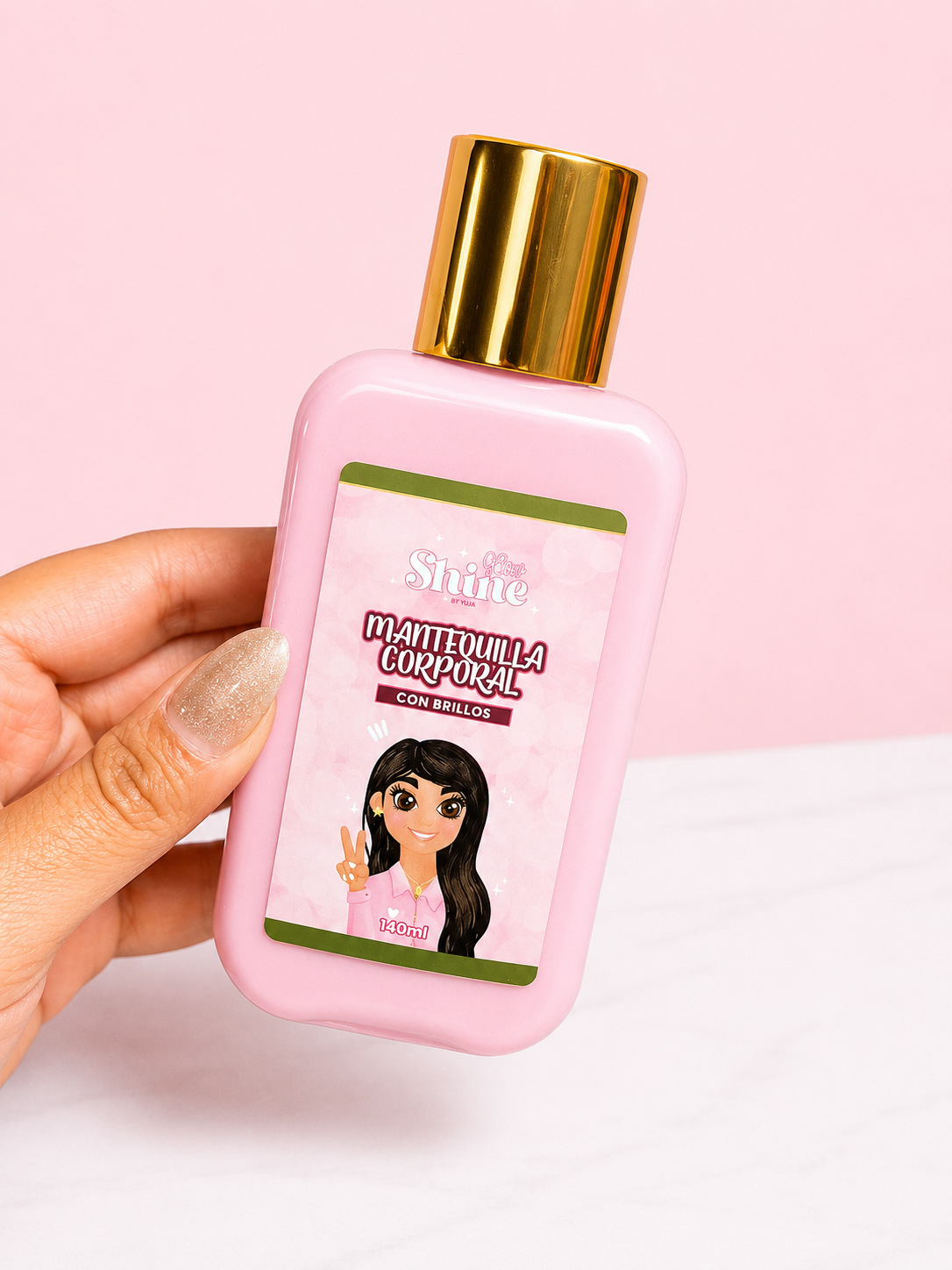 Mantequilla MINI ROSADA Glow Shine By Yaja