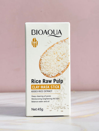 Mascarilla en barra aclarante de arroz Bioaqua