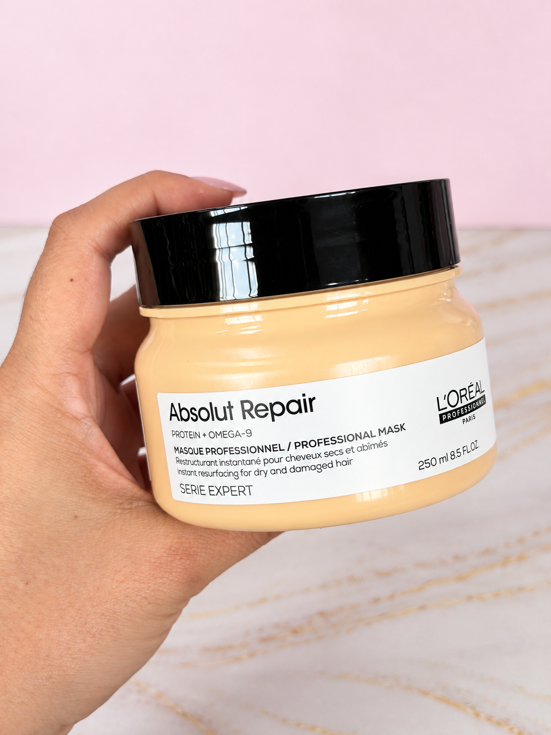 Mascarilla Absolut Repair 250 ml Linea Profesional (color amarillo claro) Loreal