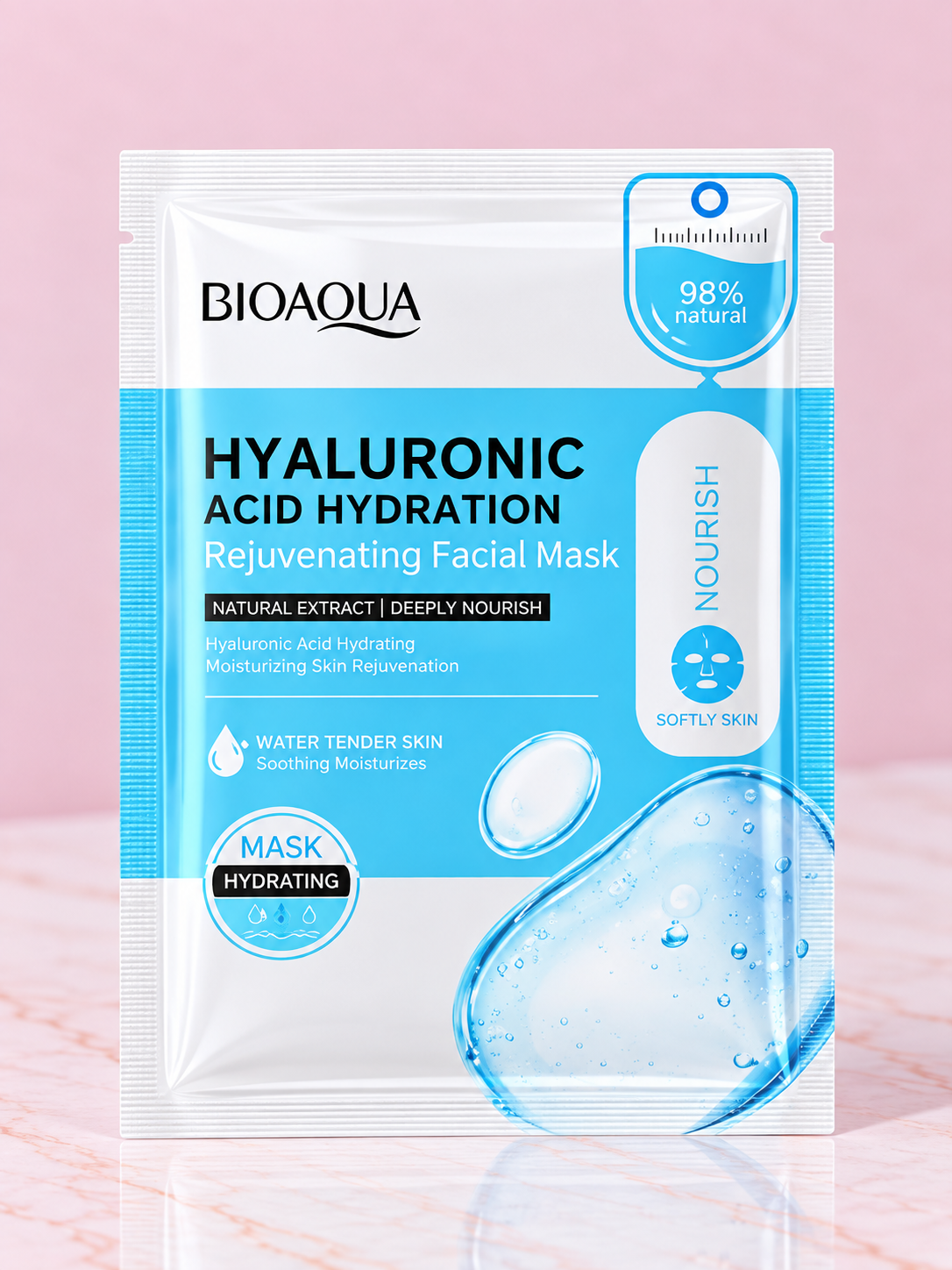 Mascarilla Facial en Velo de Ácido Hialurónico Bioaqua