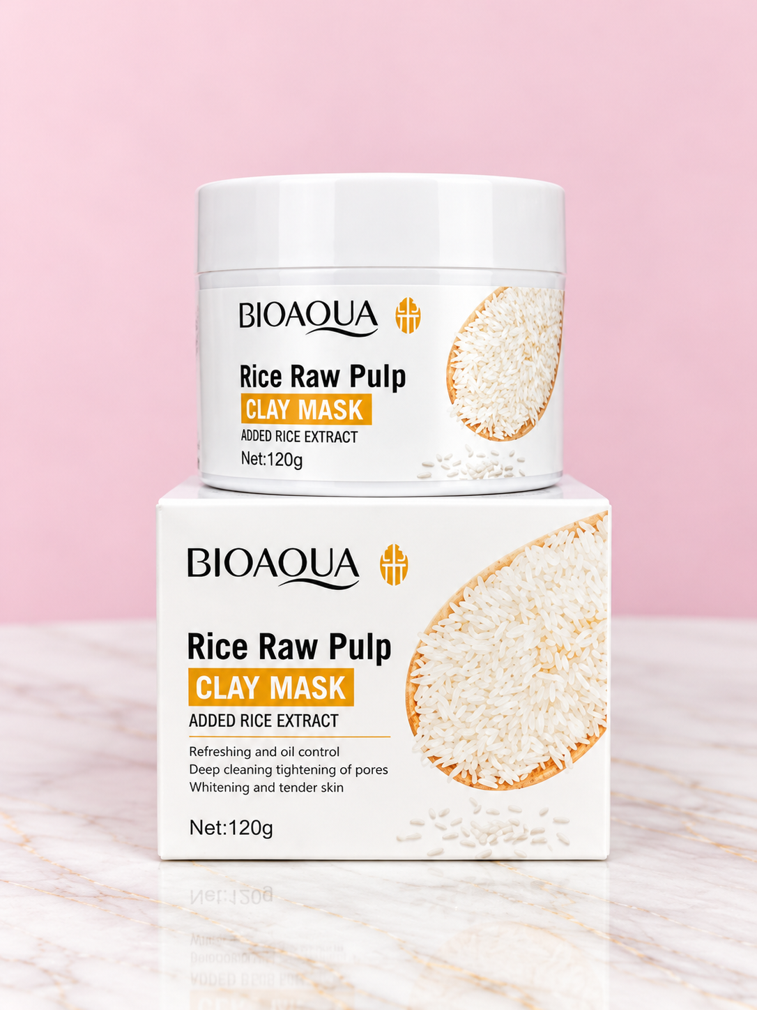 Mascarilla Facial de Arcilla de Arroz Bioaqua
