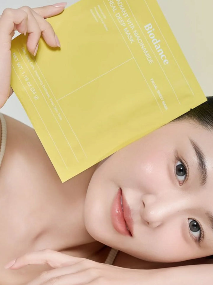Mascarilla Radiant Vita Niacinamide-Real Deep Mask AMARILLA