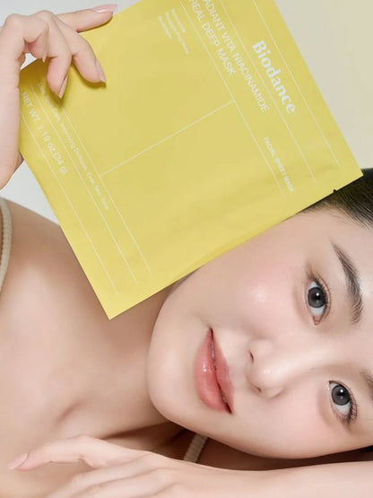 Mascarilla Radiant Vita Niacinamide-Real Deep Mask AMARILLA