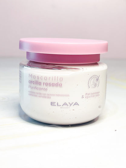 Mascarilla arcilla rosada purificante Elaya