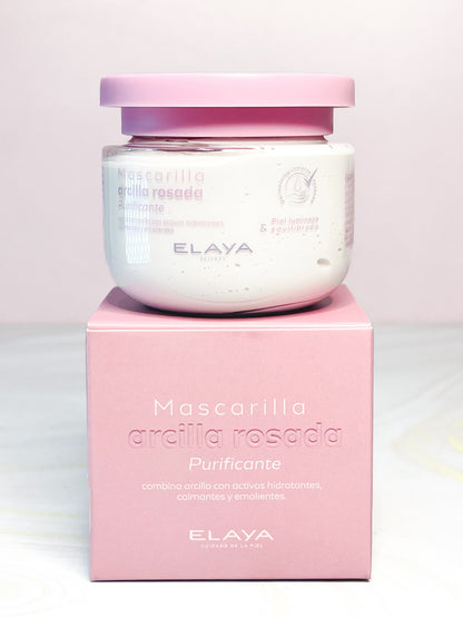 Mascarilla arcilla rosada purificante Elaya