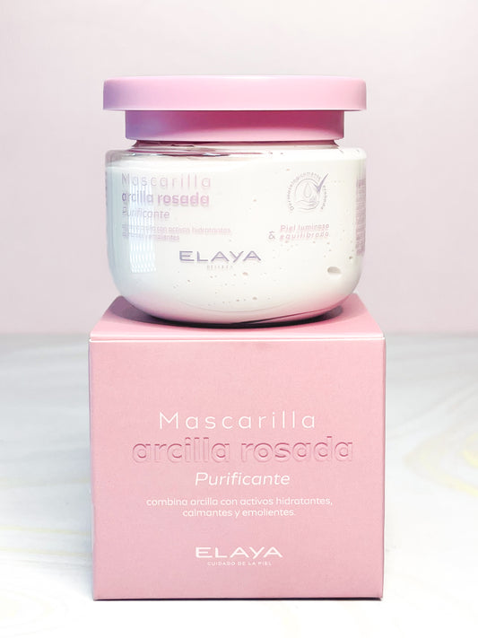 Mascarilla arcilla rosada purificante Elaya