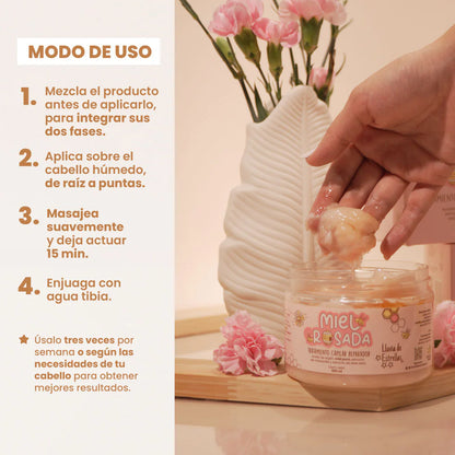Miel rosada para el cabello Lluvia de estrellas