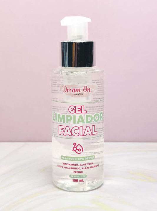 Mini Gel Limpiador facial con niacinamida tamaño viajero 100 ml Dream On Cosmetics