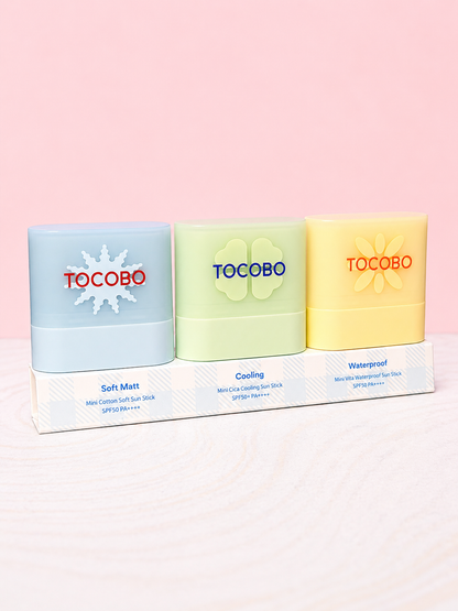 Mini Sunstick Trio (Trío de protectores solares en Barra) Tocobo