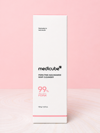PDRN Pink Niacinamide Whip Cleanser 120g Medicube