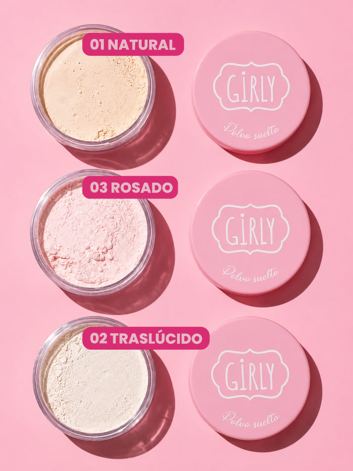 Polvo suelto pequeño Girly