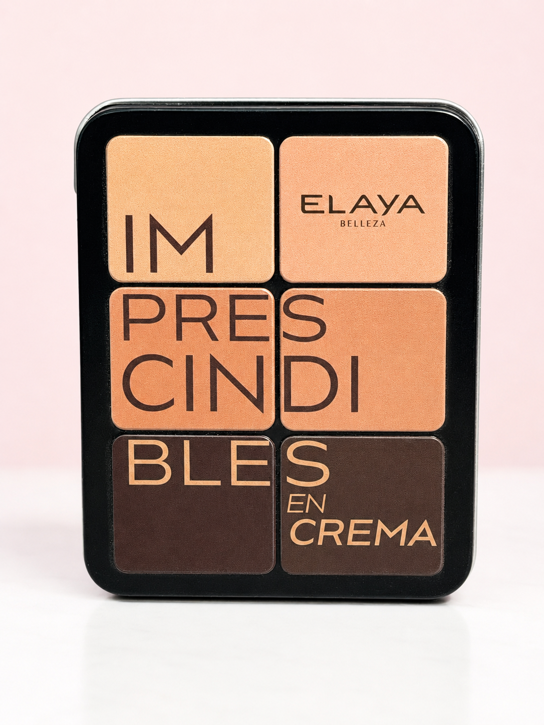 Paleta Imprescindibles en crema (rubor, corrector, iluminador, contorno) Elaya