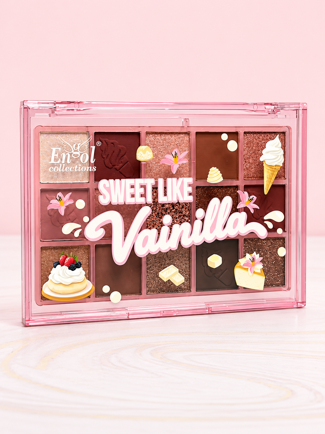 Paleta de Sombras Sweet Like Vainilla x 15 tonos Engol