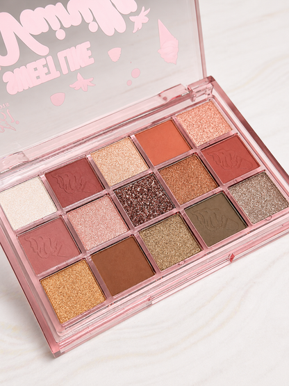 Paleta de Sombras Sweet Like Vainilla x 15 tonos Engol